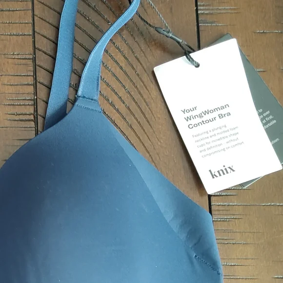 Blue Wireless Bra - Picture 3 of 6